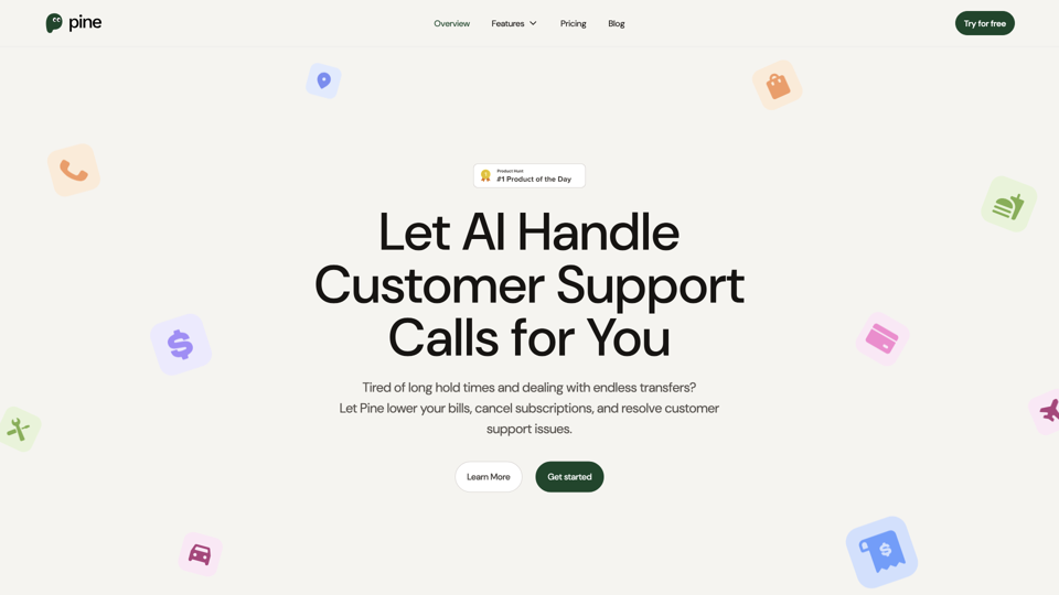 Pine - AI Assistant to Handle Bills, Subscriptions, and Complaints