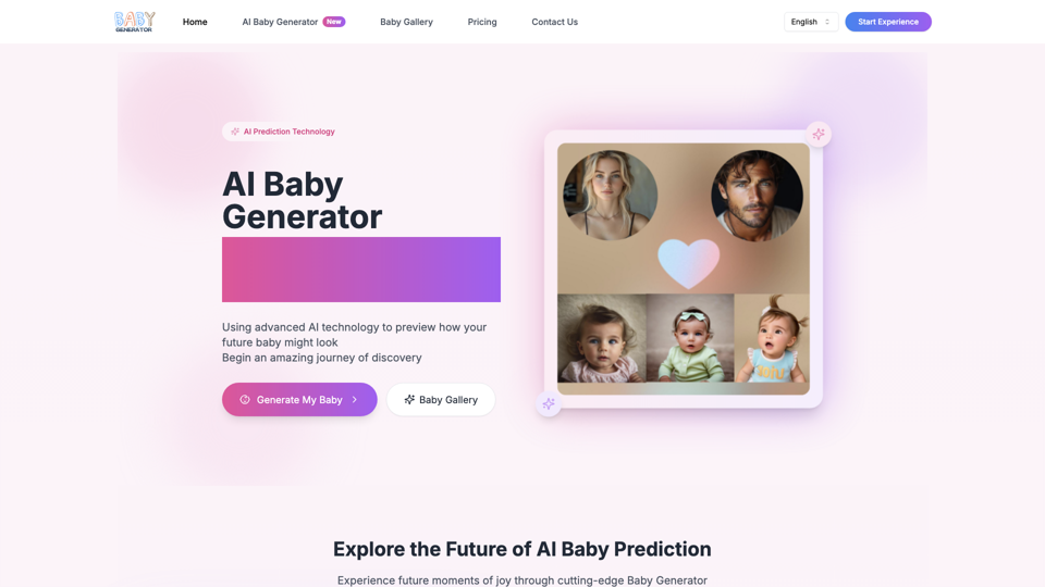 Baby Generator | AI Future Baby Prediction | Free Trial