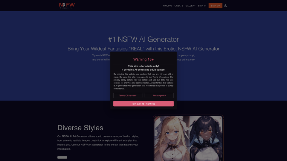 #1 NSFW AI Art Generator