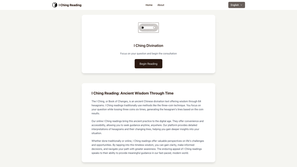 I Ching Reading Free- I Ching Divination Online