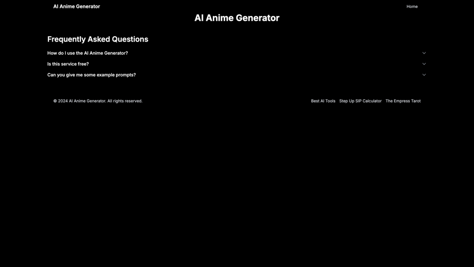 AI Anime Generator