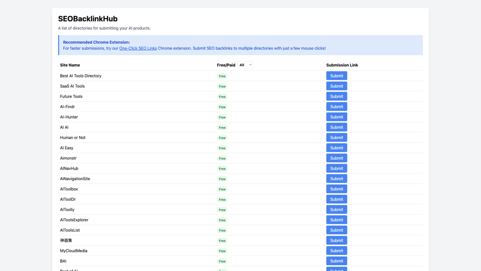 SEO Backlink Hub
