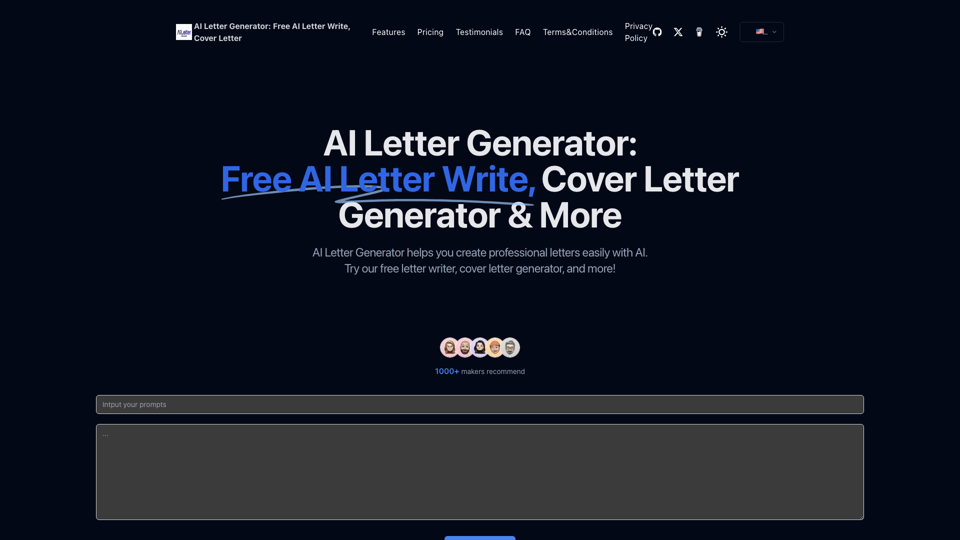 AI Letter Generator: Free AI Letter Write, Cover Letter