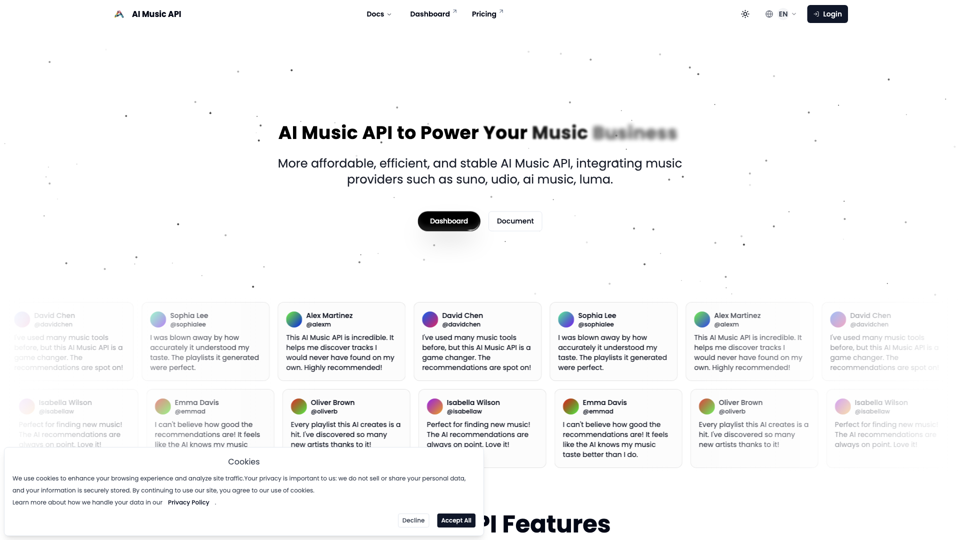 AI Music API - Access udio API, Music AI Models, and More | Udio API